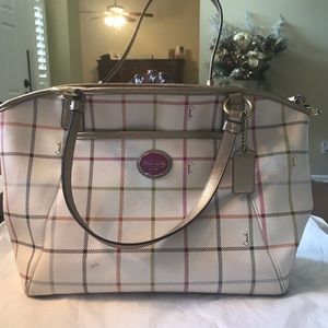 Coach Satchel Mulricolored